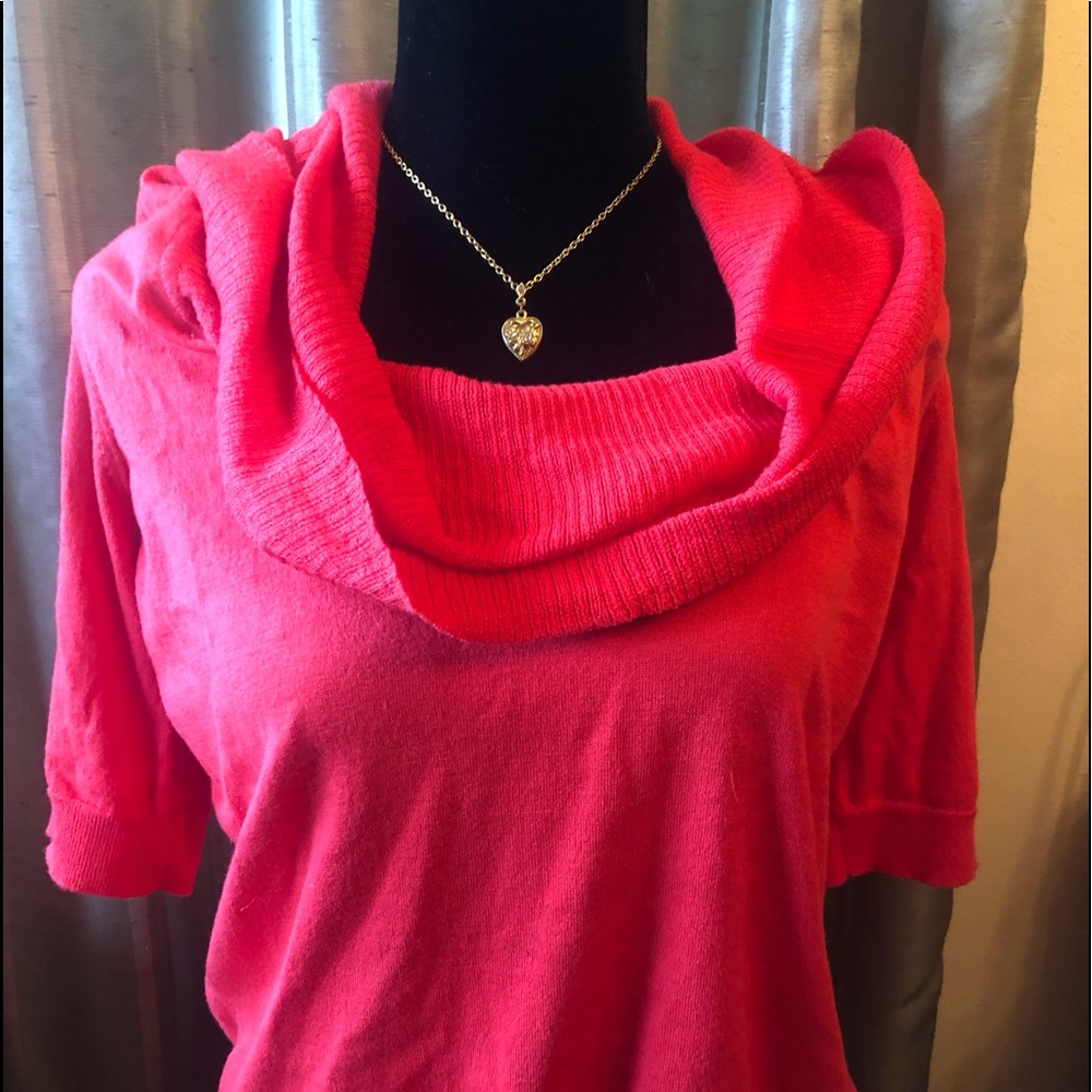 NWOT Halogen Coral Sweater